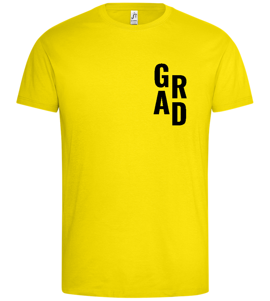 The Grad Design - Premium men's t-shirt_YELLOW_front