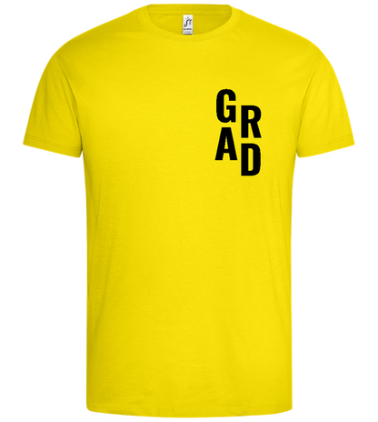 The Grad Design - Premium men's t-shirt_YELLOW_front