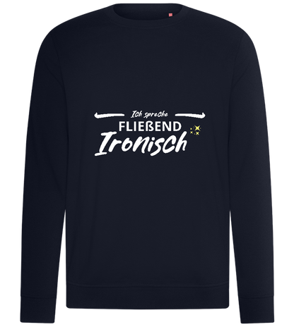 Fluently Ironic Design - Comfort unisex sweater_FRENCH NAVY_front