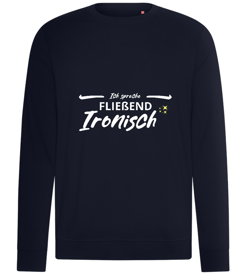 Fluently Ironic Design - Comfort unisex sweater_FRENCH NAVY_front