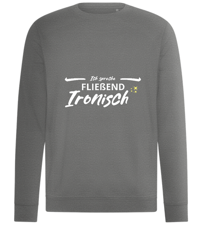 Fluently Ironic Design - Comfort unisex sweater_ORION GREY II_front