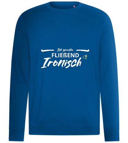 Fluently Ironic Design - Comfort unisex sweater_ROYAL_front