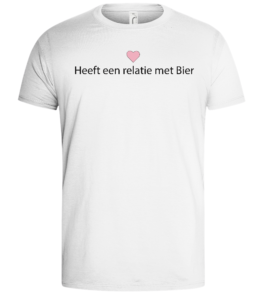 Verliefd op Bier Design - Basic men's t-shirt_WHITE_front