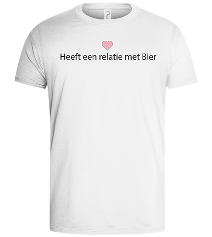 Verliefd op Bier Design - Basic men's t-shirt_WHITE_front