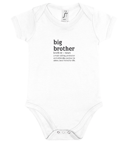 Big Brother Meaning Design - Baby bodysuit_WHITE_front