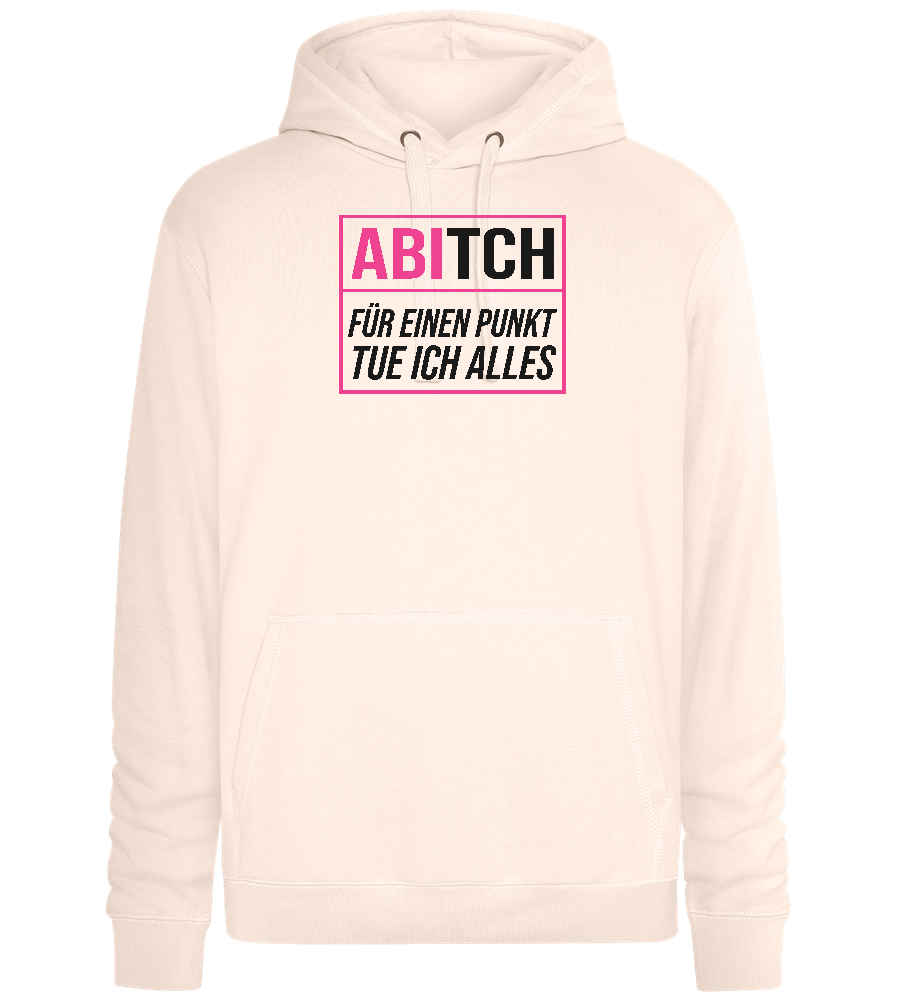 Tue Ich Alles Design - Premium unisex hoodie_LIGHT PEACH ROSE_front