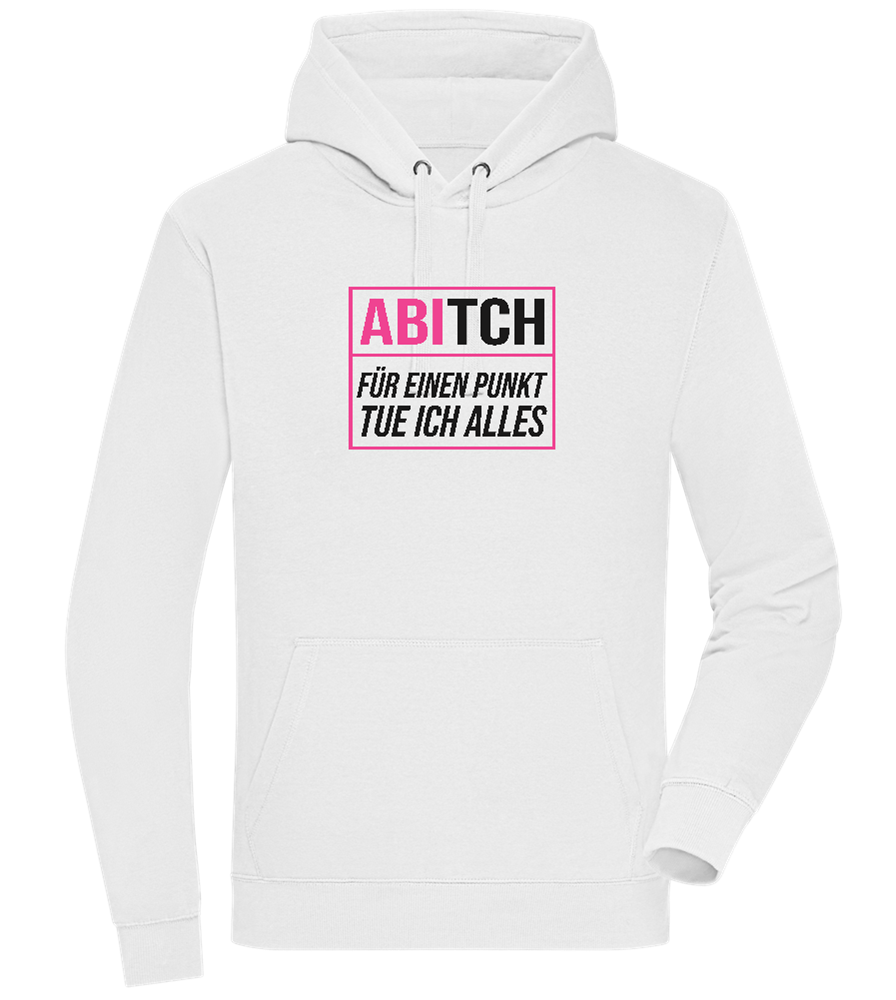 Tue Ich Alles Design - Premium unisex hoodie_WHITE_front