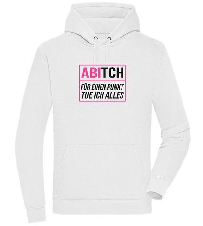 Tue Ich Alles Design - Premium unisex hoodie_WHITE_front