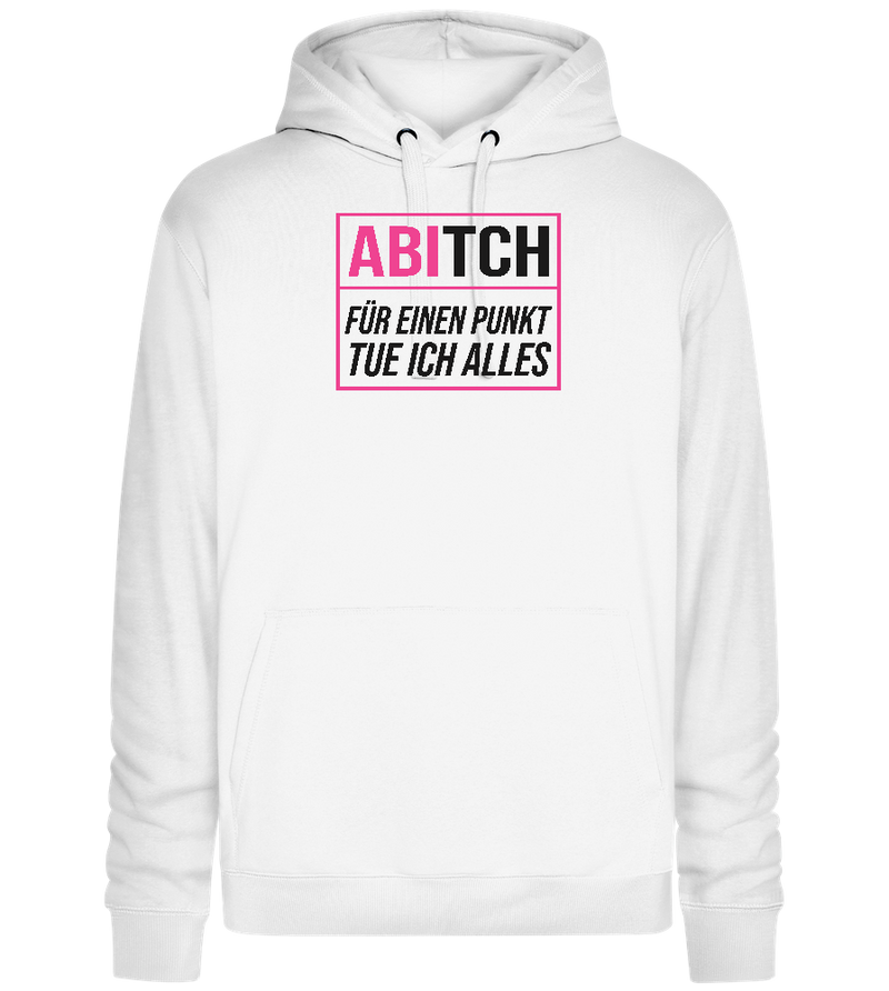 Tue Ich Alles Design - Premium unisex hoodie_WHITE_front