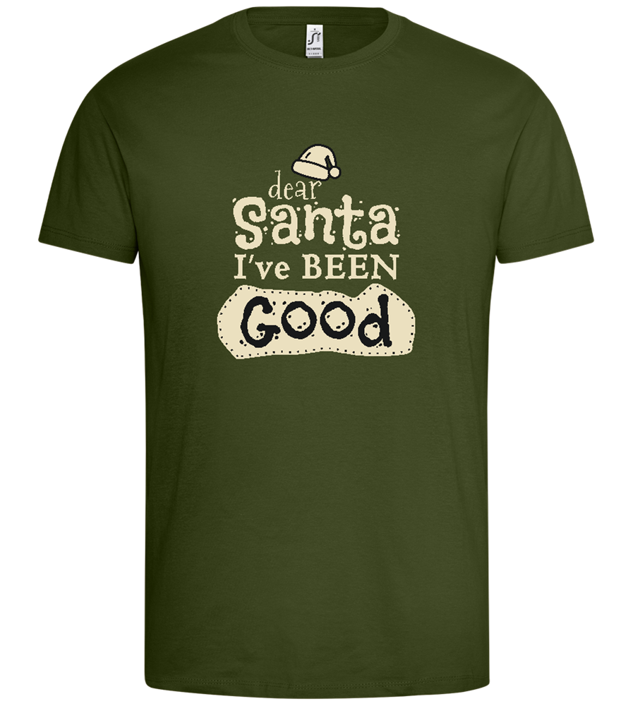 Santa I've Been Good Design - Premium men's t-shirt_DARK KHAKI_front