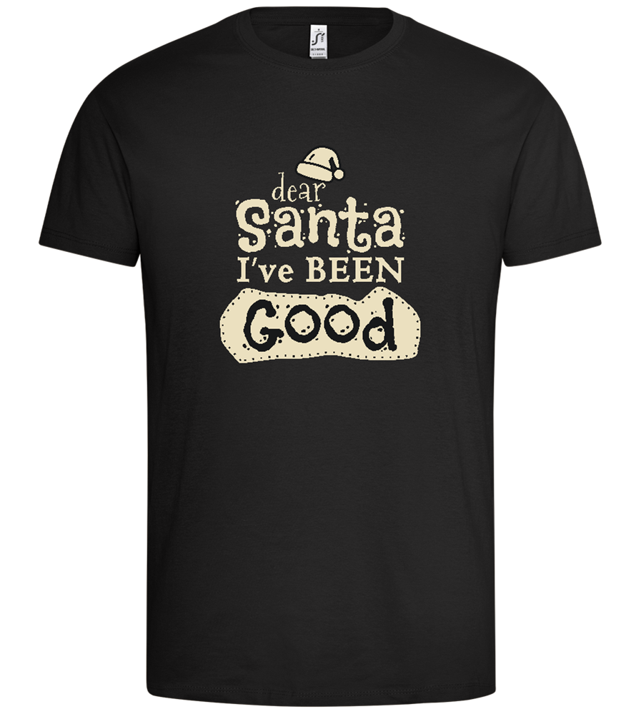 Santa I've Been Good Design - Premium men's t-shirt_DEEP BLACK_front