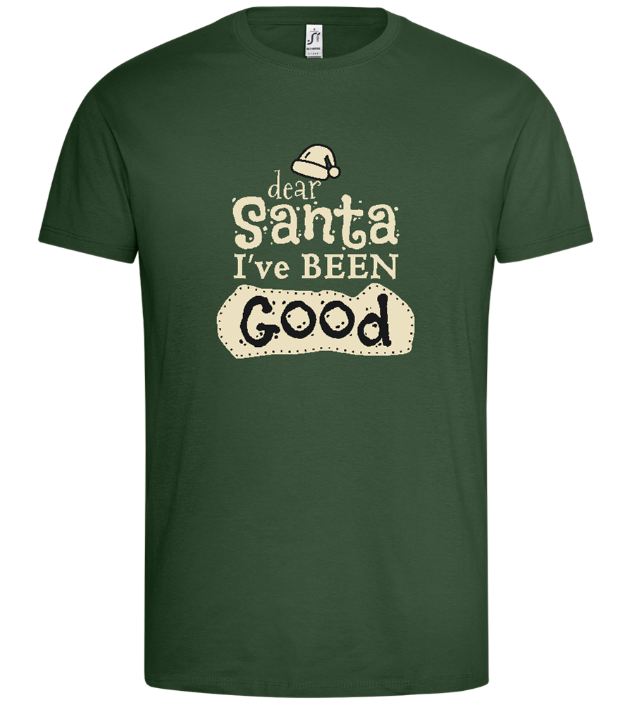 Santa I've Been Good Design - Premium men's t-shirt_GREEN BOTTLE_front