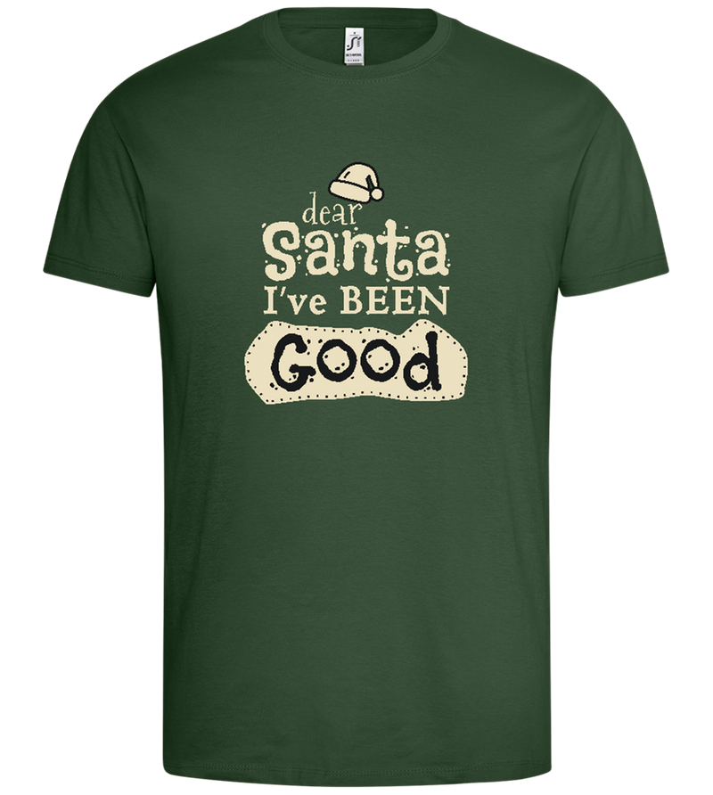 Santa I've Been Good Design - Premium men's t-shirt_GREEN BOTTLE_front