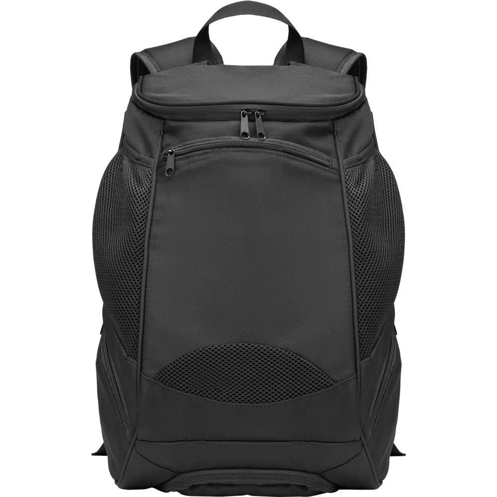 600D RPET Sports Rucksack_BLACK_front