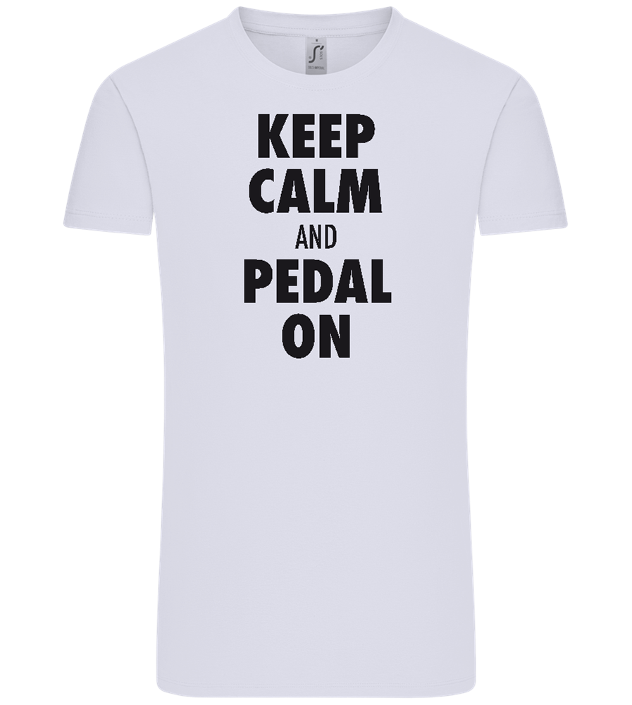 Keep Calm and Pedal On Design - Comfort Unisex T-Shirt_LILAK_front