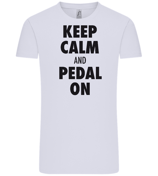 Keep Calm and Pedal On Design - Comfort Unisex T-Shirt_LILAK_front