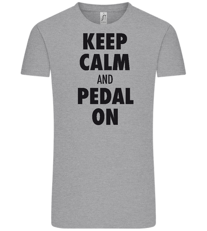 Keep Calm and Pedal On Design - Comfort Unisex T-Shirt_ORION GREY_front