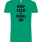 Keep Calm and Pedal On Design - Comfort Unisex T-Shirt_SPRING GREEN_front