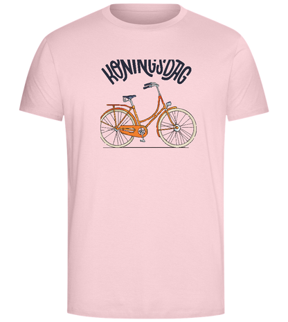 Koningsdag Oranje Fiets Design - Comfort Unisex T-Shirt_CANDY PINK_front