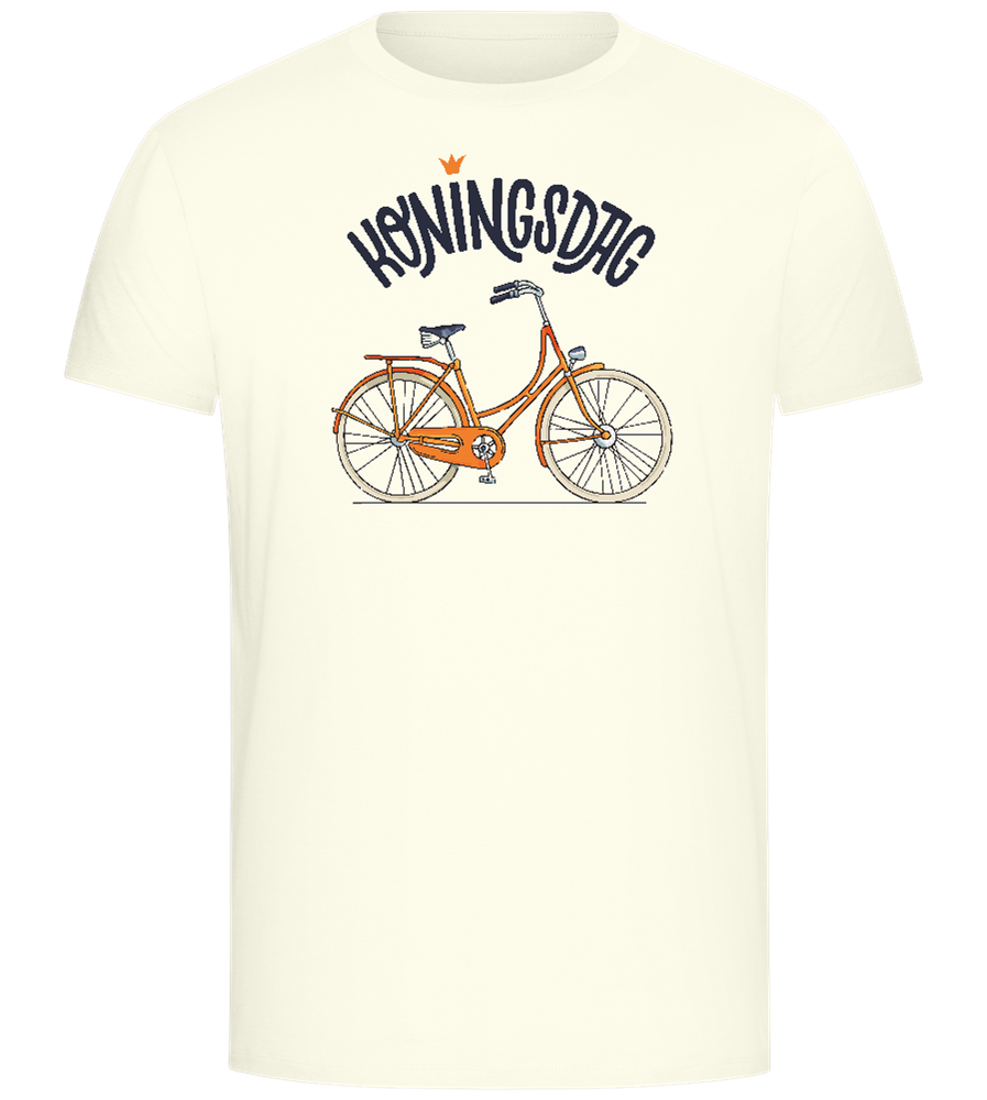 Koningsdag Oranje Fiets Design - Comfort Unisex T-Shirt_ECRU_front