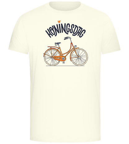 Koningsdag Oranje Fiets Design - Comfort Unisex T-Shirt_ECRU_front