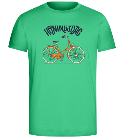 Koningsdag Oranje Fiets Design - Comfort Unisex T-Shirt_SPRING GREEN_front