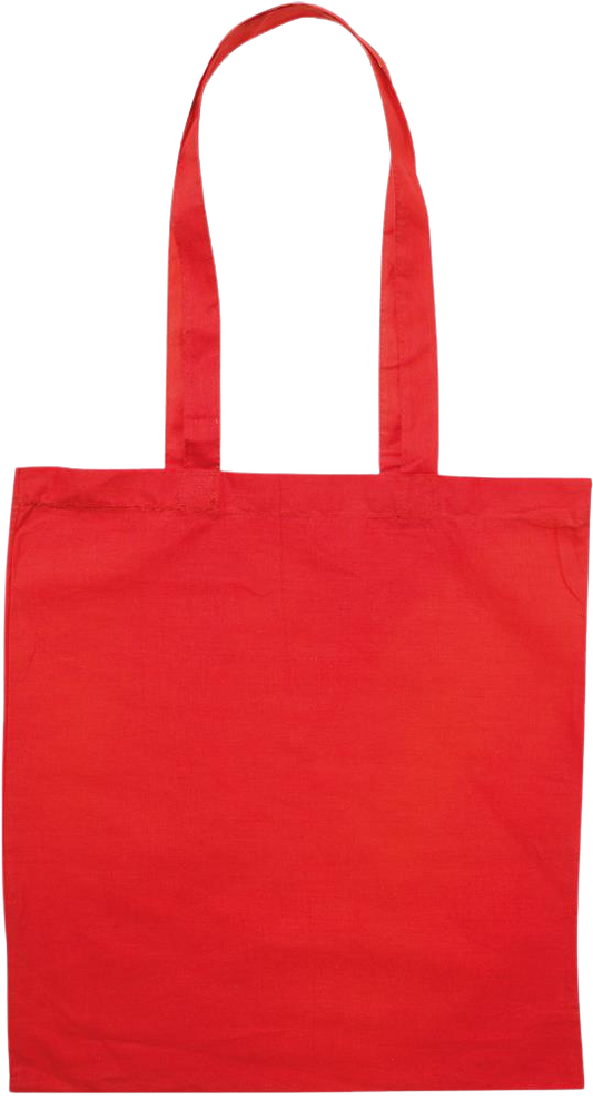 Zodiac Aquarius Design - Premium colored cotton tote bag_RED_back