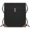 Recycled Cotton Drawstring Bag_BLACK_front