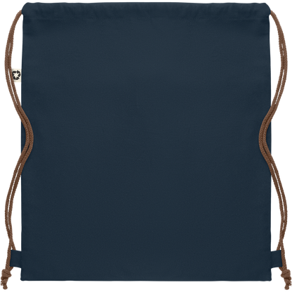 Recycled Cotton Drawstring Bag_FRENCH NAVY_back