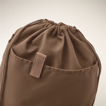 Recycled Cotton Drawstring Bag_CHOCOLATE_DETAILEDIMAGE_back_1