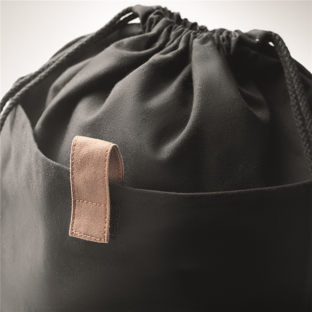 Recycled Cotton Drawstring Bag_BLACK_DETAILEDIMAGE_back_1