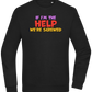 The Help Design - Comfort Essential Unisex Sweater_BLACK_front