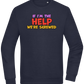 The Help Design - Comfort Essential Unisex Sweater_FRENCH NAVY_front