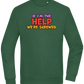 The Help Design - Comfort Essential Unisex Sweater_GREEN BOTTLE_front