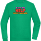 The Help Design - Comfort Essential Unisex Sweater_MEADOW GREEN_front