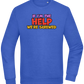 The Help Design - Comfort Essential Unisex Sweater_ROYAL_front