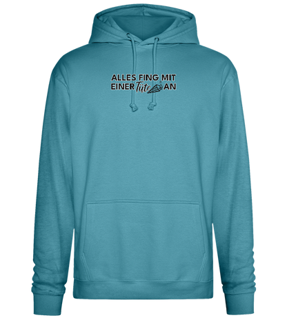 Alles Fing Mit Einer Tüte An Design - Premium Essential Unisex Hoodie_POOL BLUE_front