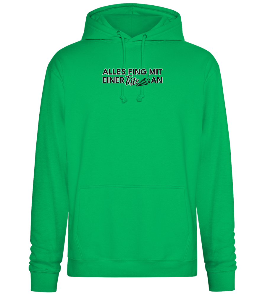 Alles Fing Mit Einer Tüte An Design - Premium Essential Unisex Hoodie_SPRING GREEN_front