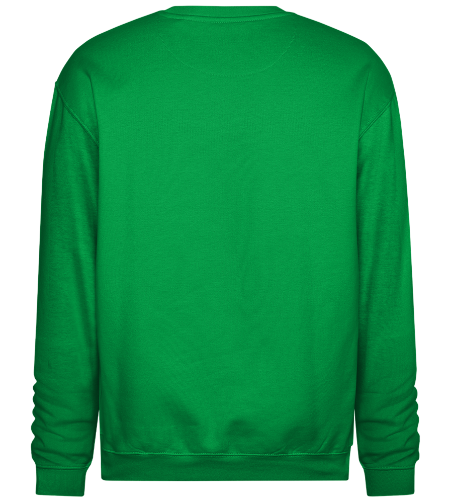 Skeleton Rainbow Flag Design - Comfort Essential Unisex Sweater_MEADOW GREEN_back