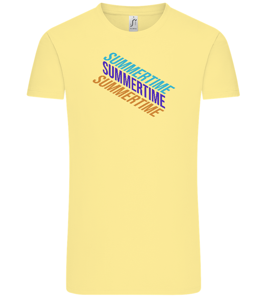 Summertime Design - Comfort Unisex T-Shirt_AMARELO CLARO_front