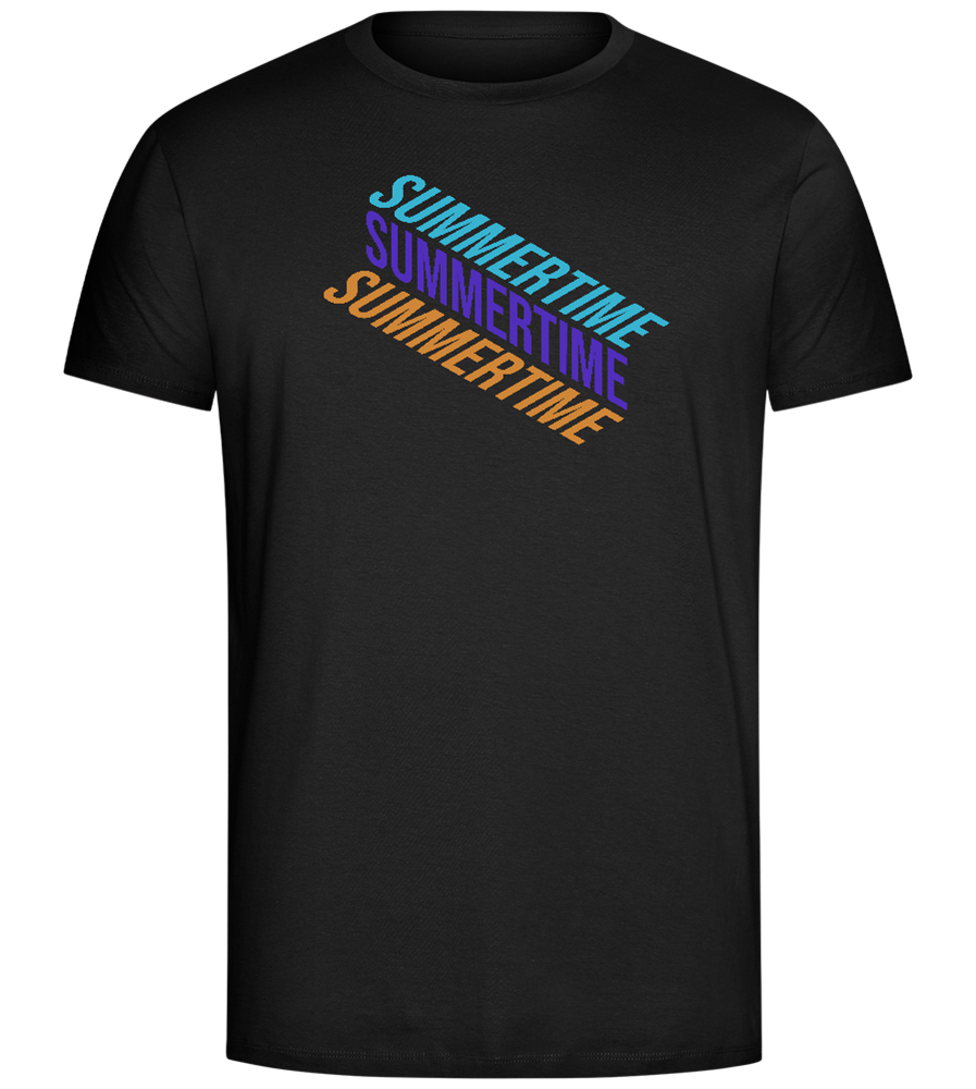 Summertime Design - Comfort Unisex T-Shirt_DEEP BLACK_front