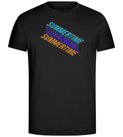 Summertime Design - Comfort Unisex T-Shirt_DEEP BLACK_front