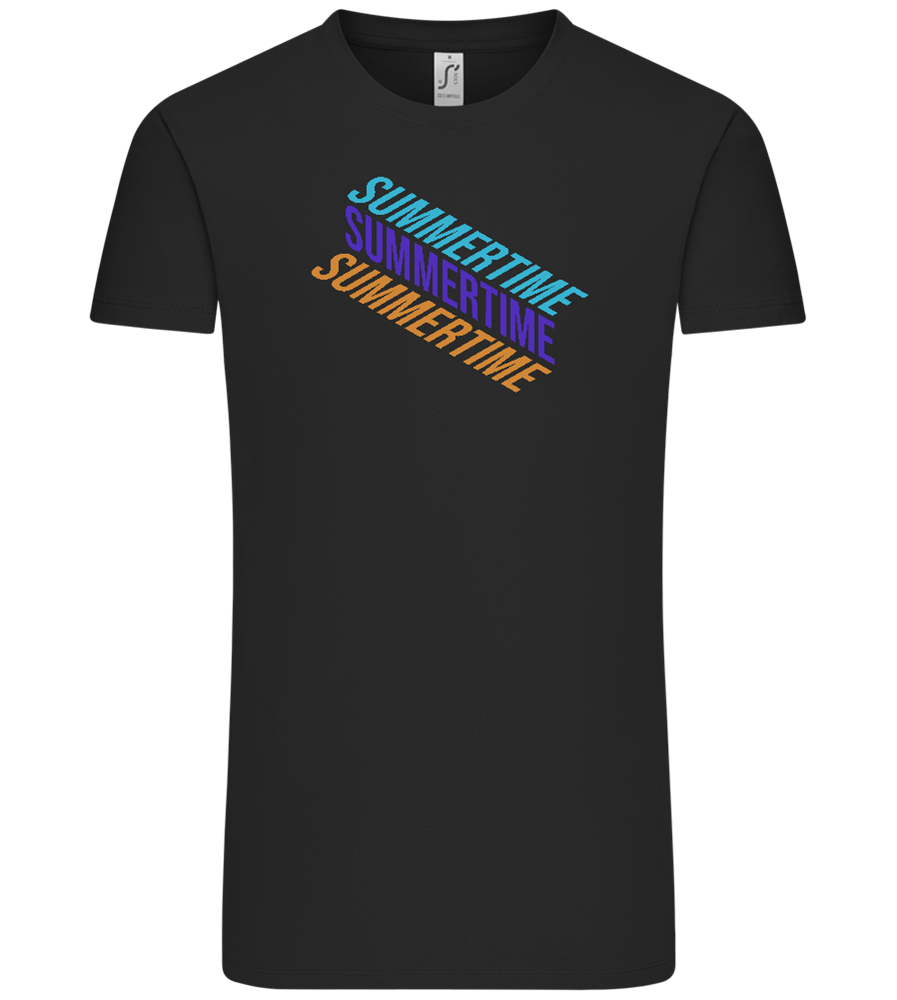 Summertime Design - Comfort Unisex T-Shirt_DEEP BLACK_front