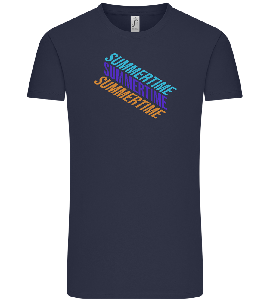 Summertime Design - Comfort Unisex T-Shirt_FRENCH NAVY_front