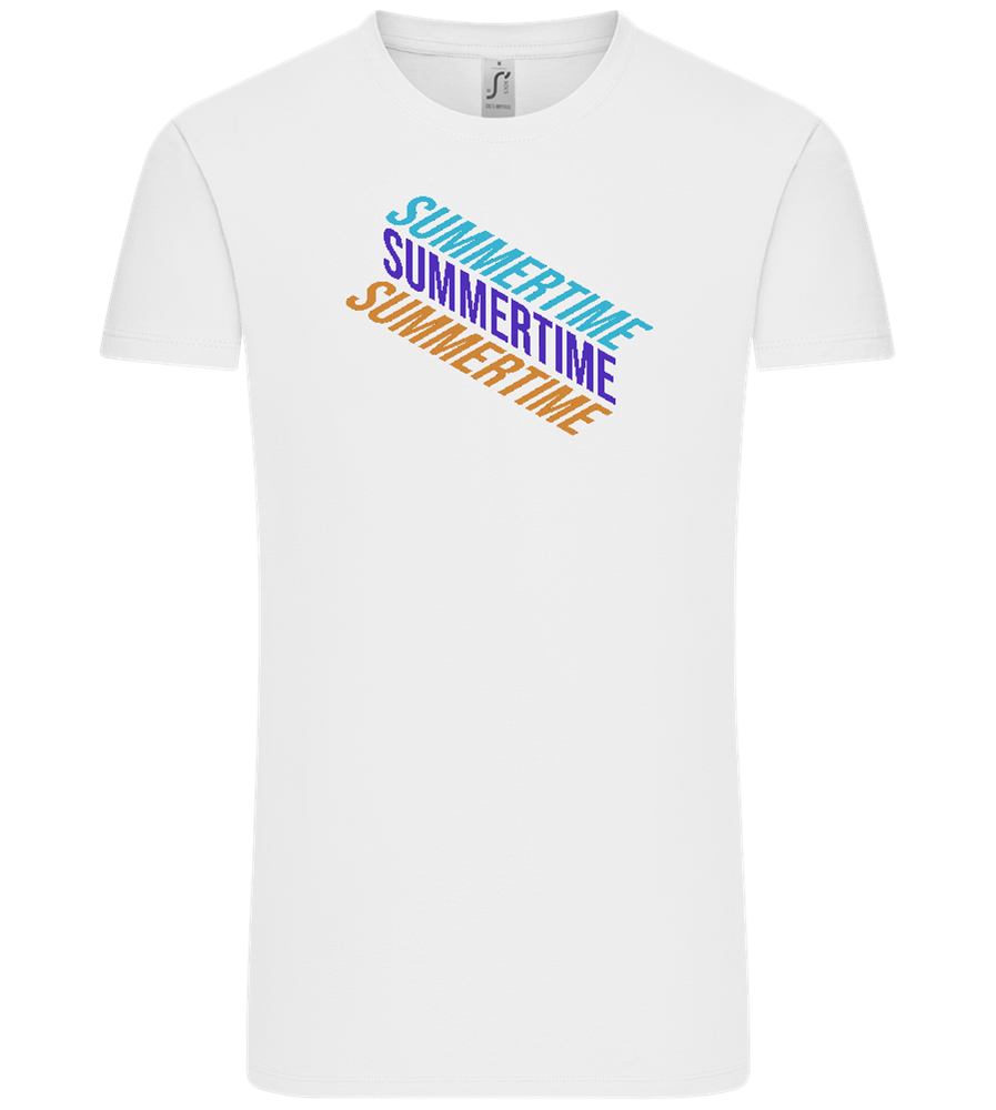 Summertime Design - Comfort Unisex T-Shirt_WHITE_front