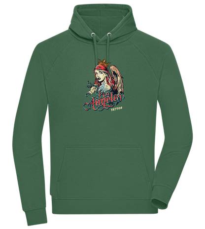 Los Angeles Design - Comfort unisex hoodie_GREEN BOTTLE_front