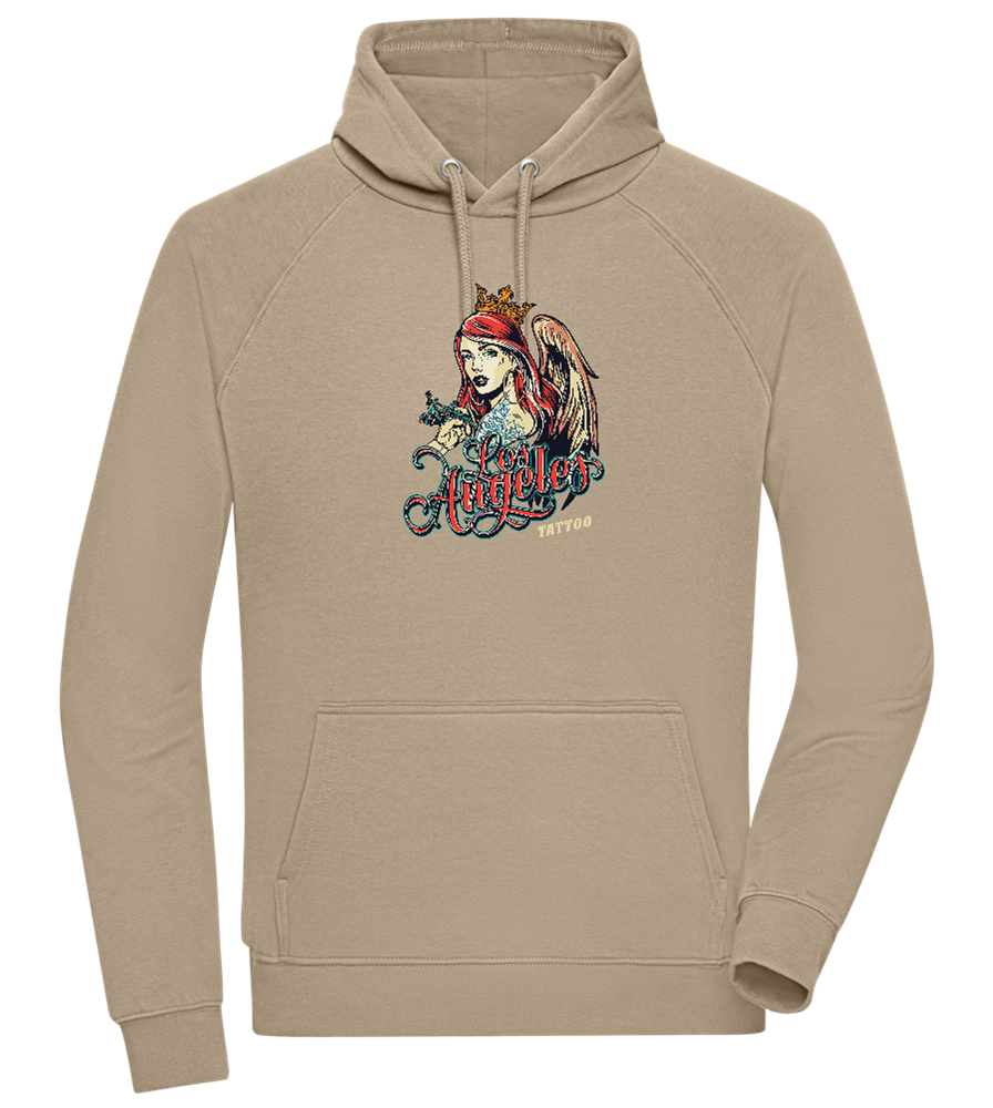 Los Angeles Design - Comfort unisex hoodie_KHAKI_front