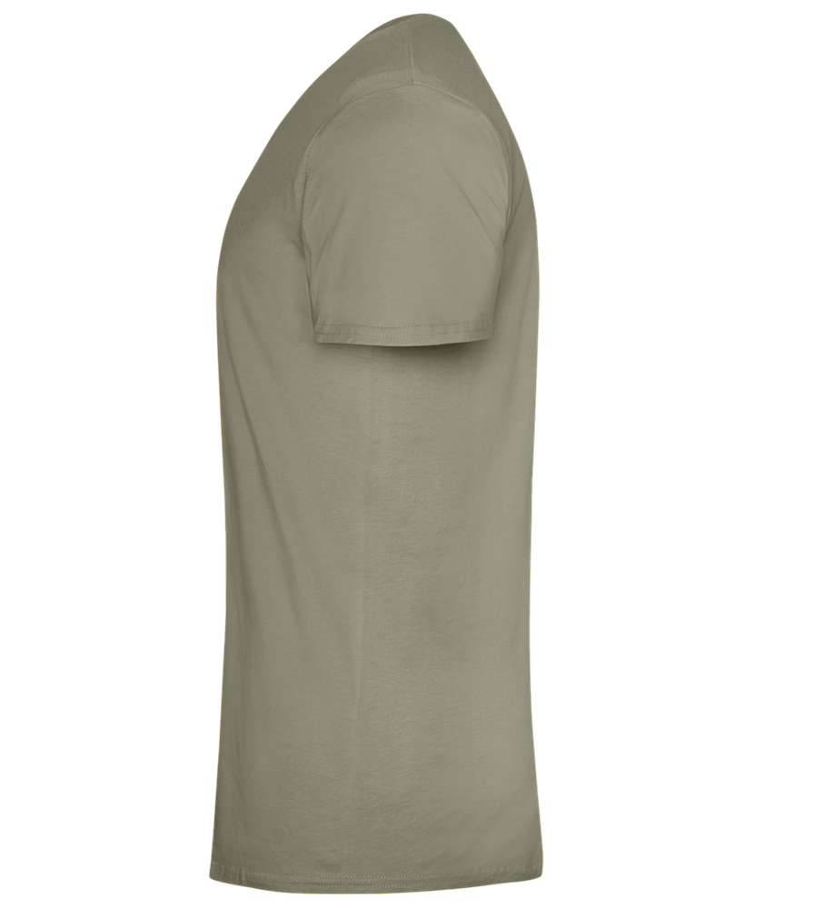 J'y Vais au Talent Sans Pression Design - Comfort men's fitted t-shirt_KHAKI_left