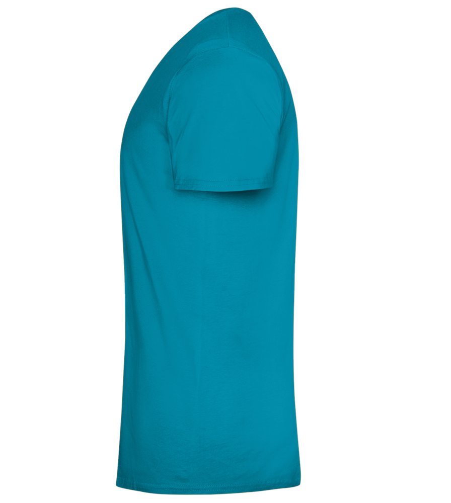 J'y Vais au Talent Sans Pression Design - Comfort men's fitted t-shirt_TURQUOISE_left