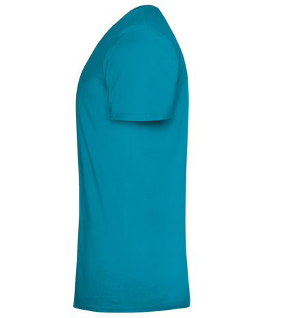 J'y Vais au Talent Sans Pression Design - Comfort men's fitted t-shirt_TURQUOISE_left